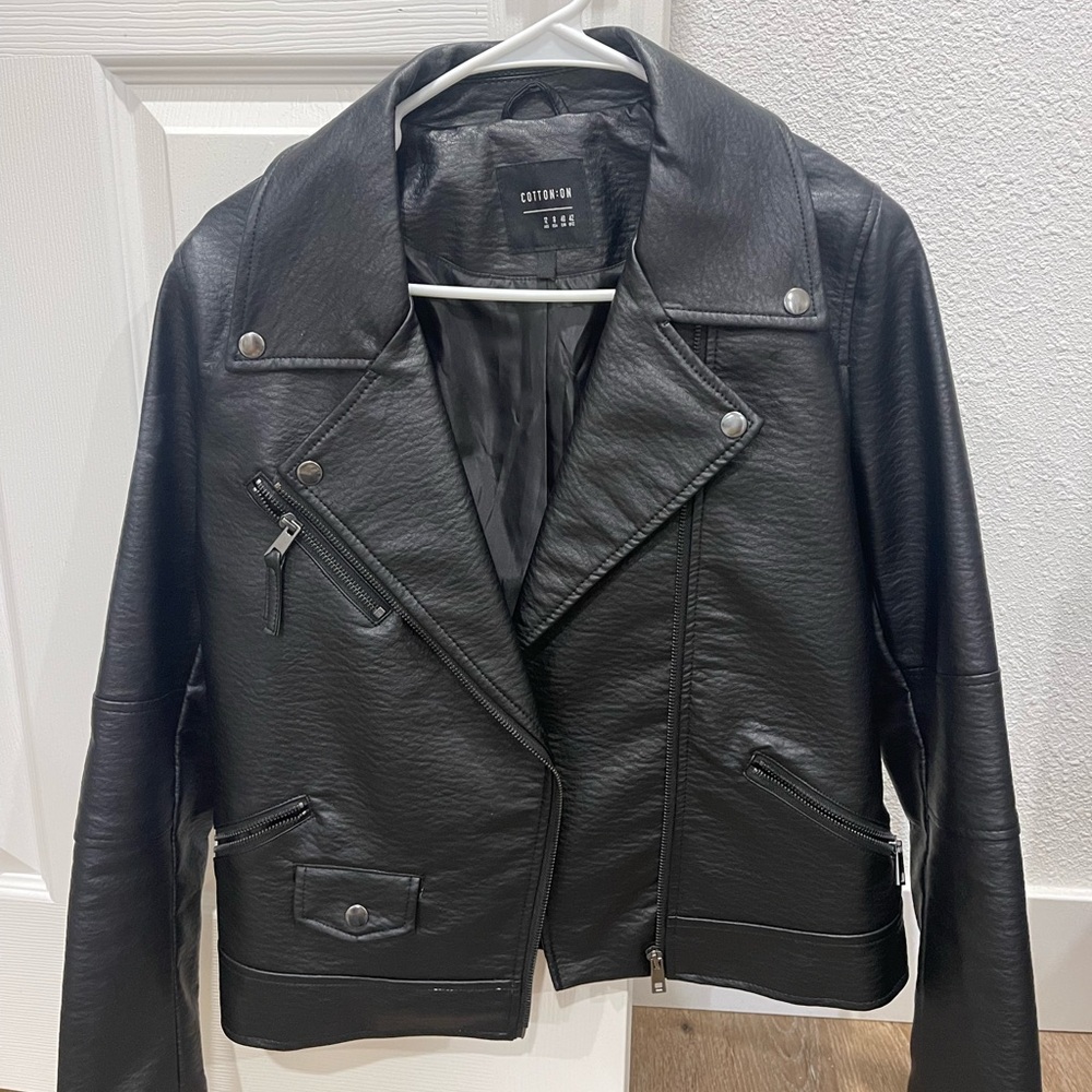 Women’s Biker Black Leather Jacket